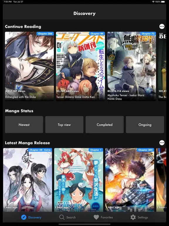 Capturas de tela do Manga Monster - Manga Reader iPad 