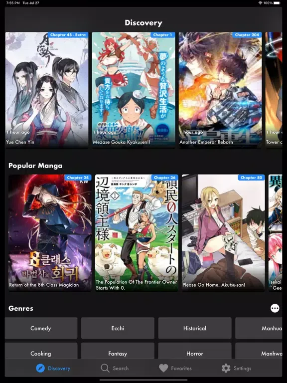 Capturas de tela do Manga Monster - Manga Reader iPad 