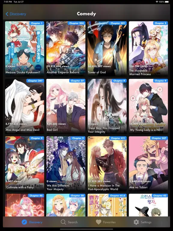Capturas de tela do Manga Monster - Manga Reader iPad 