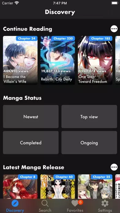 Capturas de tela do Manga Monster - Manga Reader