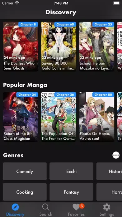 Capturas de tela do Manga Monster - Manga Reader