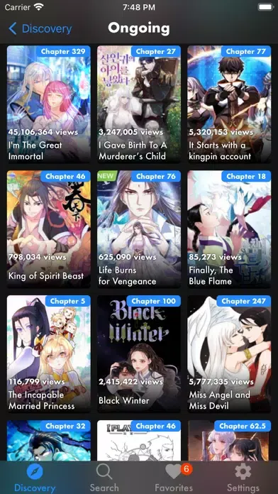 Capturas de tela do Manga Monster - Manga Reader