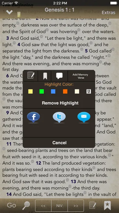BibleScope: NIV, Message, ERV سکرین شاٹس