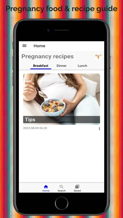 Screenshot di Pregnancy food & recipe guide