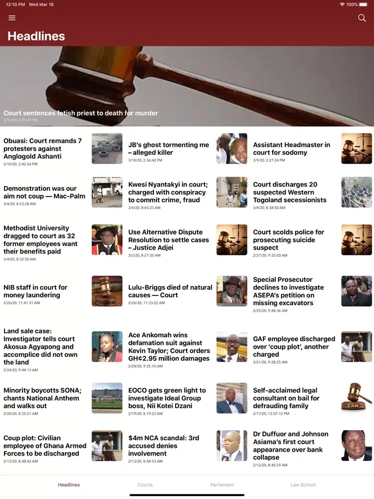 Скриншоты Ghana Justice App iPad 