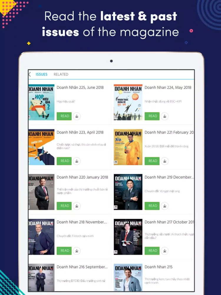 Doanh Nhân Magazine iPad 應用截圖