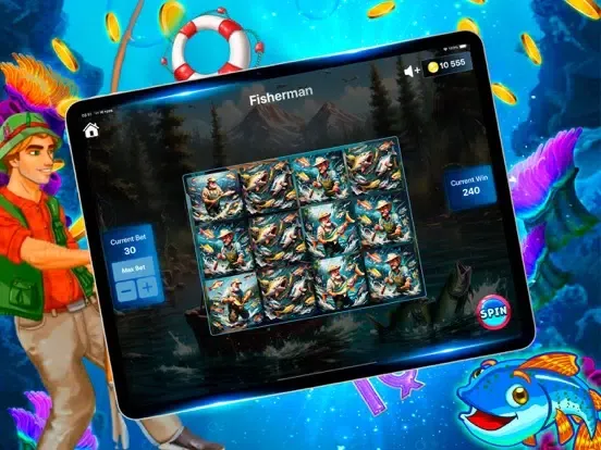 Capturas de tela do Fishin' Frenzy Games&Quizes iPad 