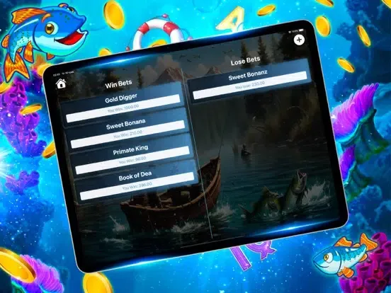 Capturas de tela do Fishin' Frenzy Games&Quizes iPad 