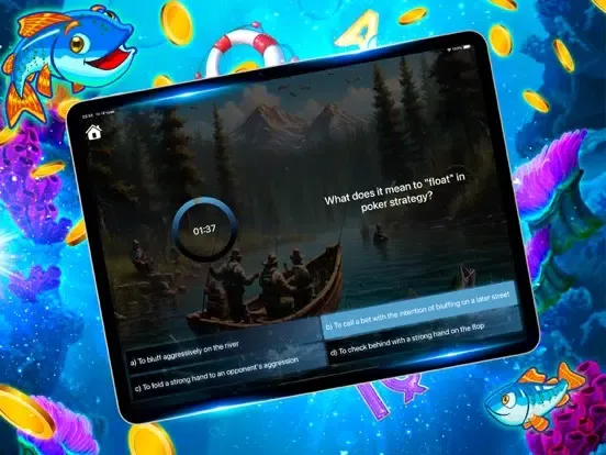 Capturas de tela do Fishin' Frenzy Games&Quizes iPad 