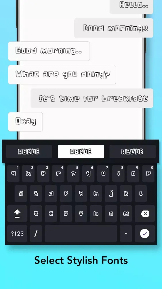 Fonts Keyboard & Themes Screenshots
