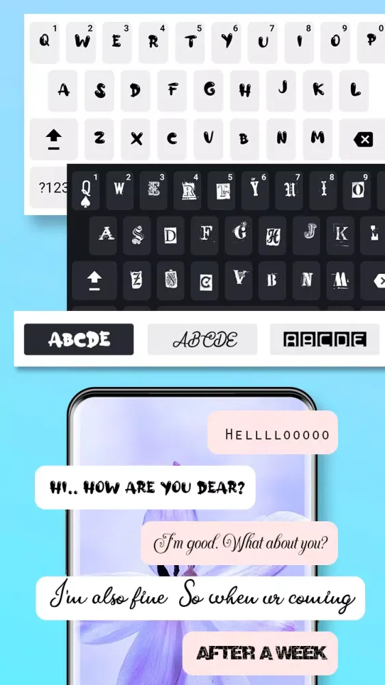 Fonts Keyboard & Themes Screenshots