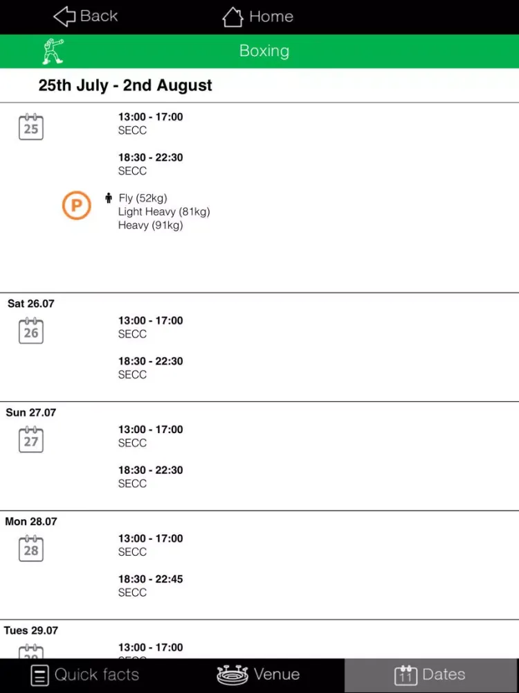 Glasgow Games 2014 iPad  স্ক্রিনশট