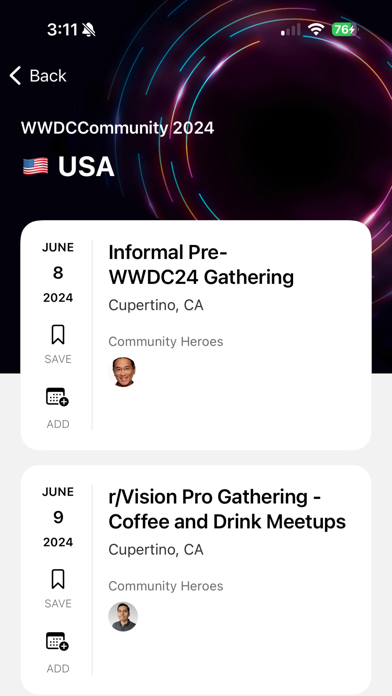 Tangkapan layar Community Week #WWDC24