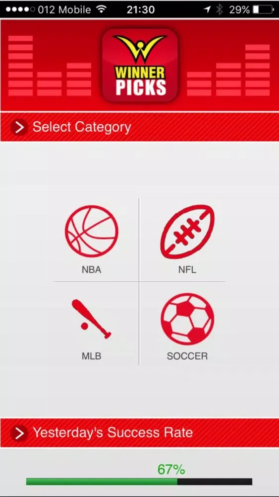 Ảnh chụp màn hình của Sport Picks - Predictions and Tips - Lite Version