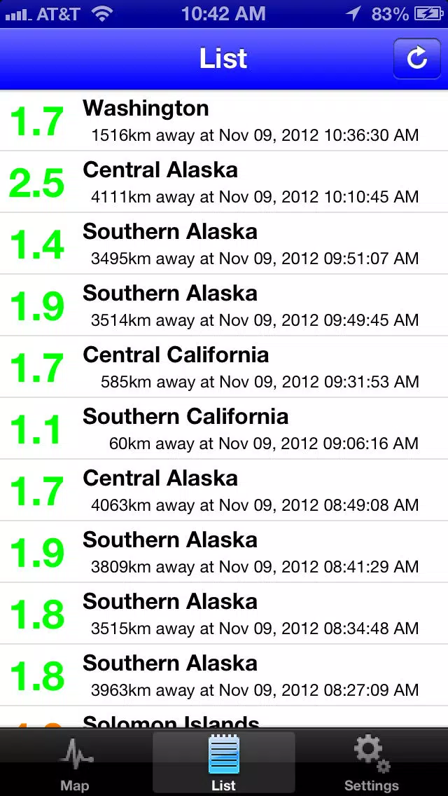 Earthquake Pro! Your App for Earthquake Maps and Alerts From Around The Globe Screenshots
