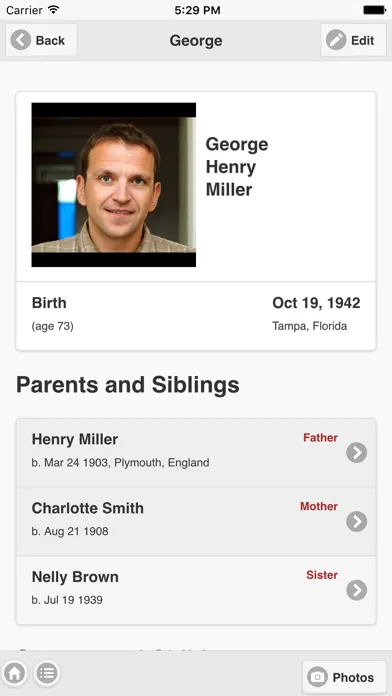 Zrzuty ekranu TribalPages - Family Trees