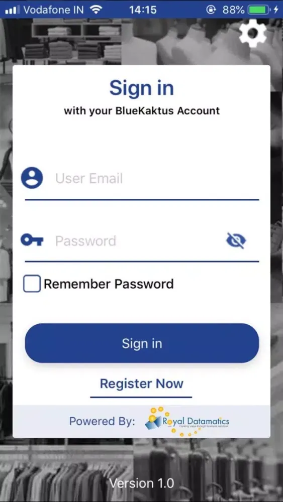 Bluekaktus Vendor Portal Screenshots