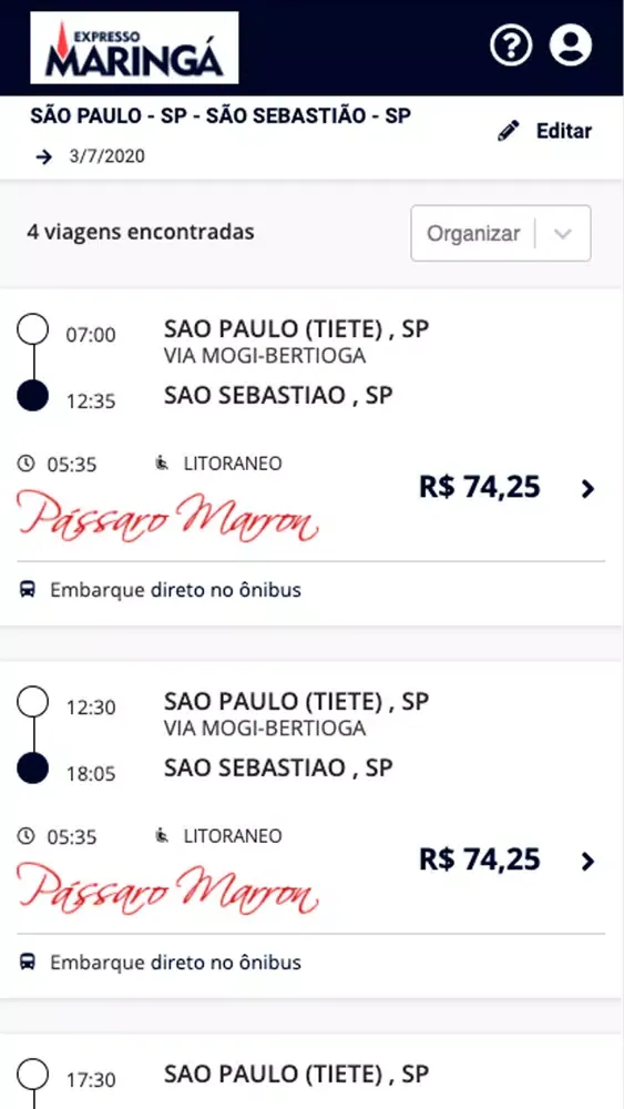 Expresso Maringá स्क्रीनशॉट