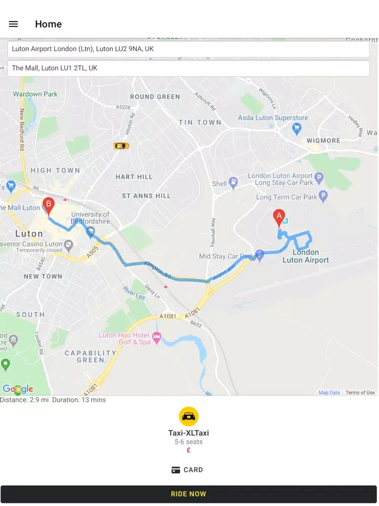 Zrzuty ekranu Go Taxi App iPad 