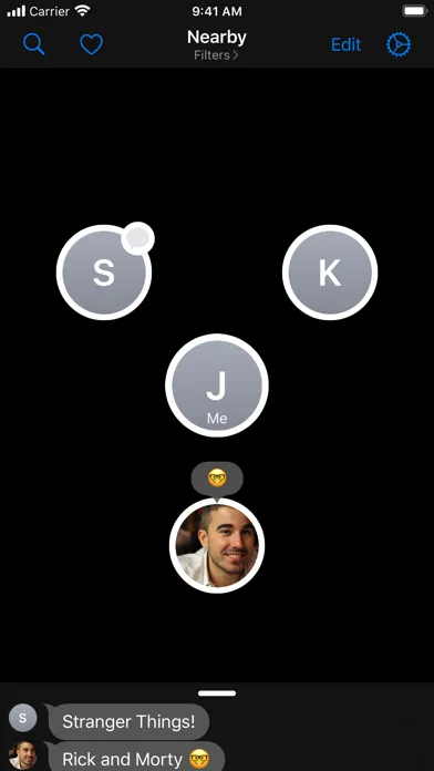 Capturas de tela do Berkanan Messenger