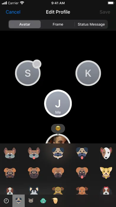 Capturas de tela do Berkanan Messenger