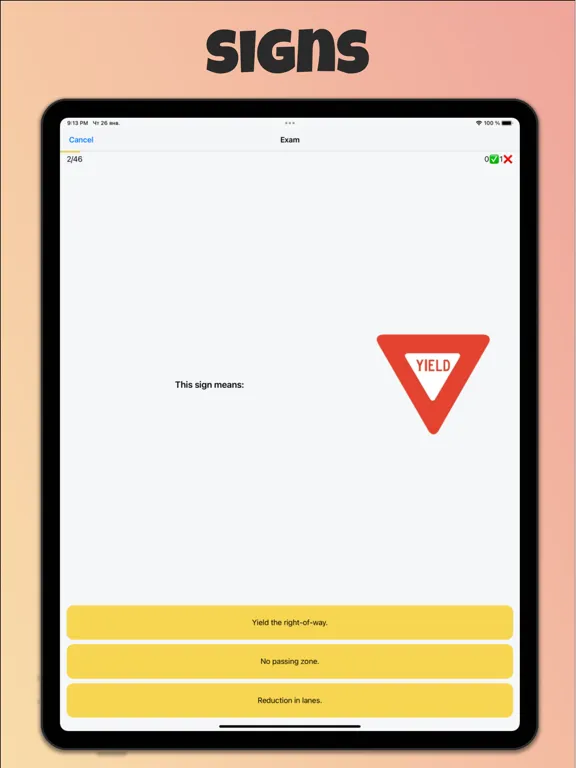 Screenshot di 2024 New Jersey DMV Test iPad 