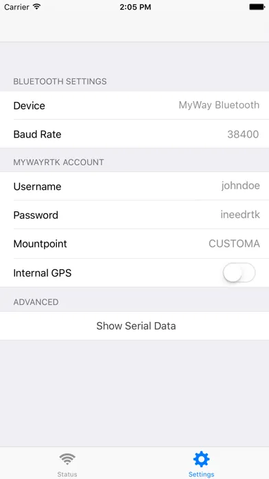 MyWayRTK NTRIP স্ক্রিনশট