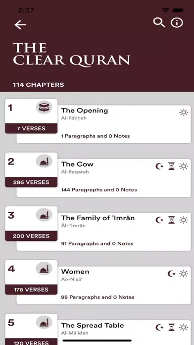 Zrzuty ekranu The Clear Quran