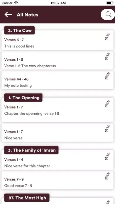 Zrzuty ekranu The Clear Quran