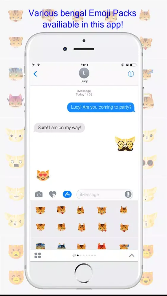 BengalMoji - Bengal Cat Emojis Keyboard سکرین شاٹس