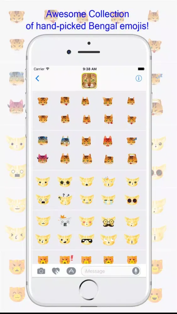 BengalMoji - Bengal Cat Emojis Keyboard سکرین شاٹس