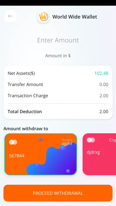 World Wide Wallet स्क्रीनशॉट