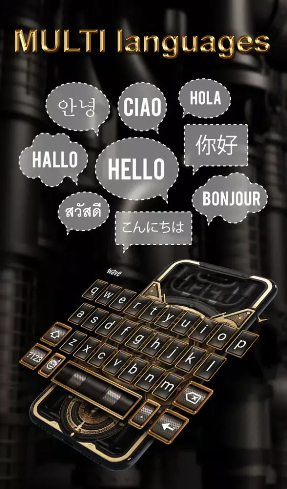 3D Compass Wallpaper Keyboard سکرین شاٹس