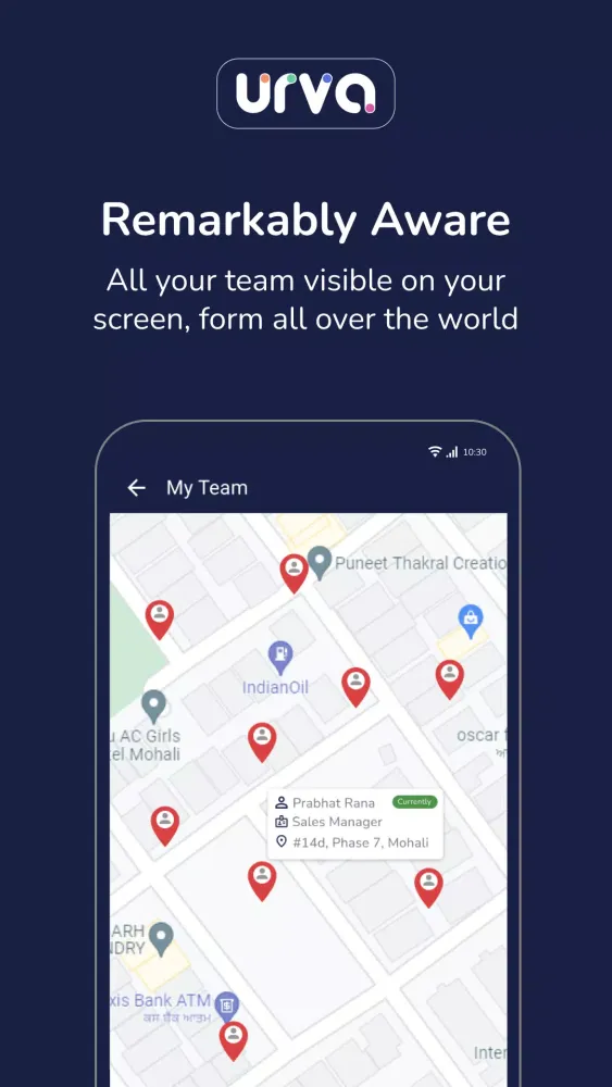 URVA・Trusted Field Force App Screenshots