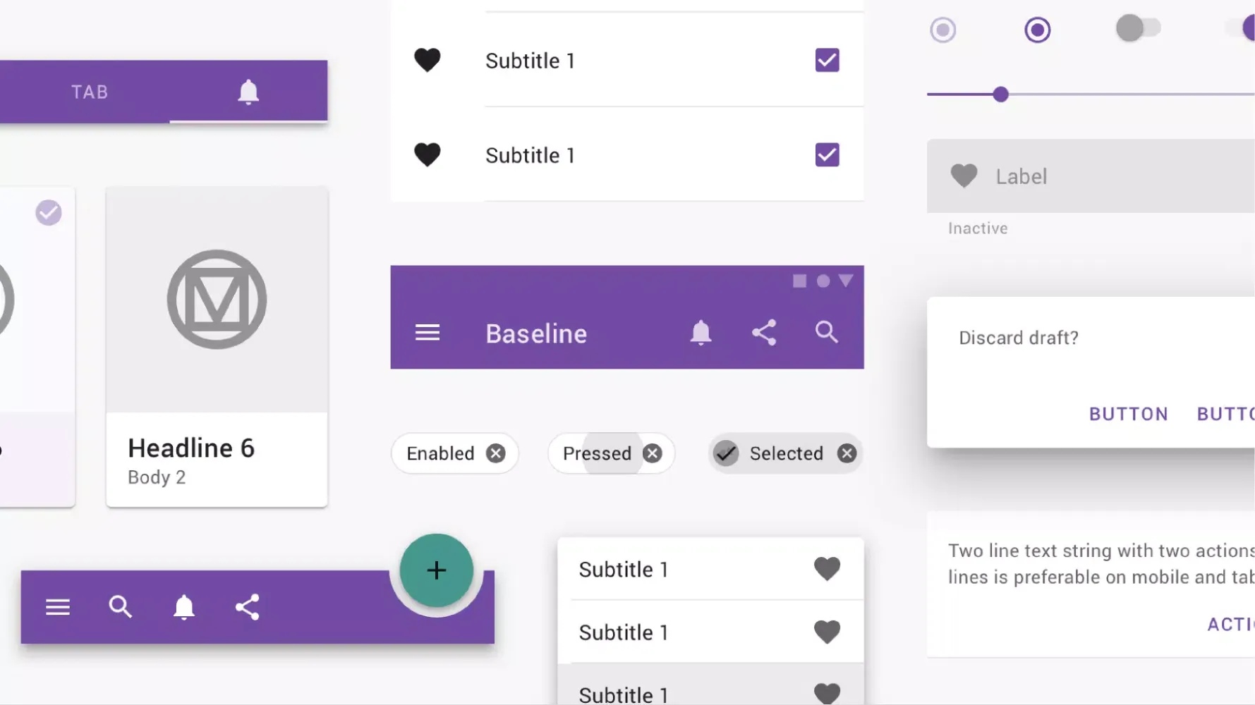 Tangkapan skrin Compose Material Theme