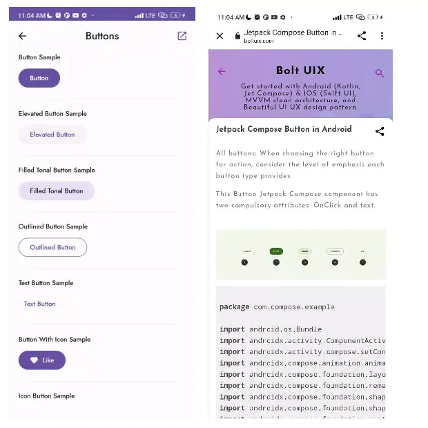 Tangkapan skrin Compose Material Theme