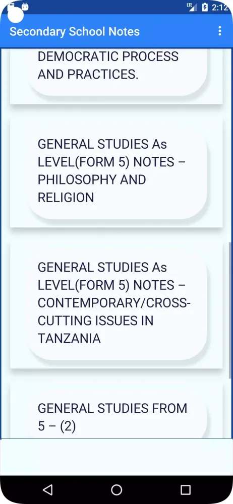 Secondary School Notes 스크린샷