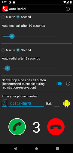 Auto Redial | call timer Screenshots2