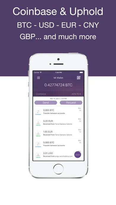 Beewallet: Coinbase Bitcoin & Ethereum wallet 스크린샷