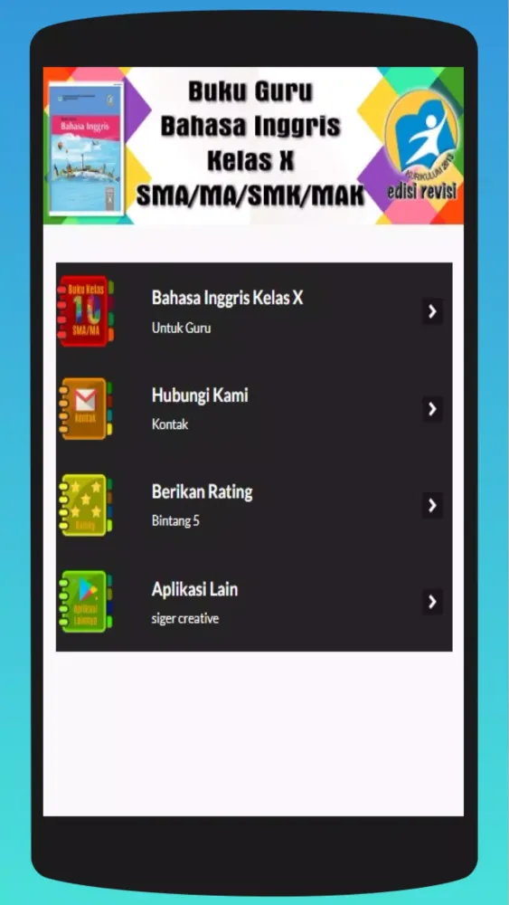 Buku Bahasa Inggris Kelas X untuk Guru应用截图
