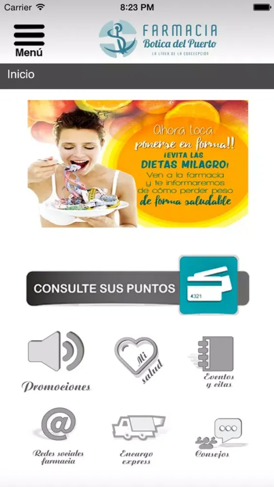 Tangkapan skrin Farmacia Botica del Puerto