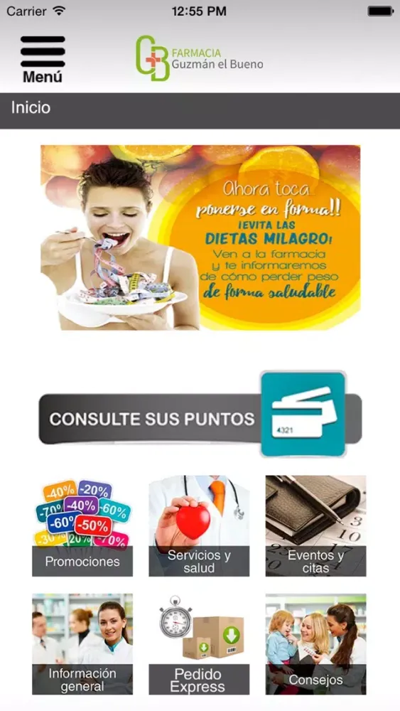 Zrzuty ekranu Farmacia Guzmán El Bueno