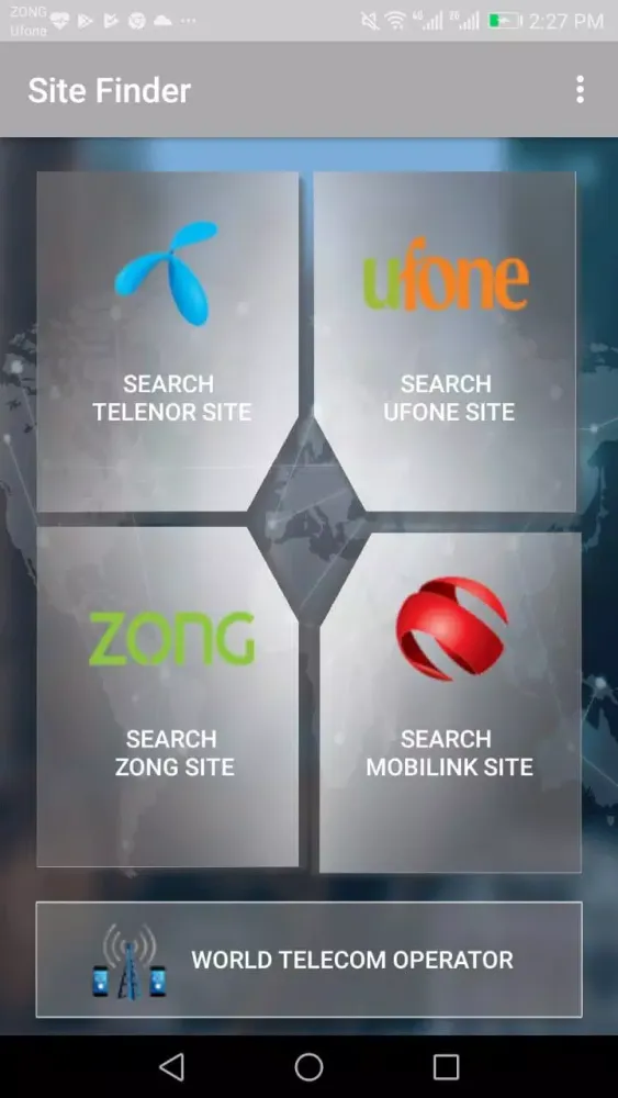 Site Finder Screenshots