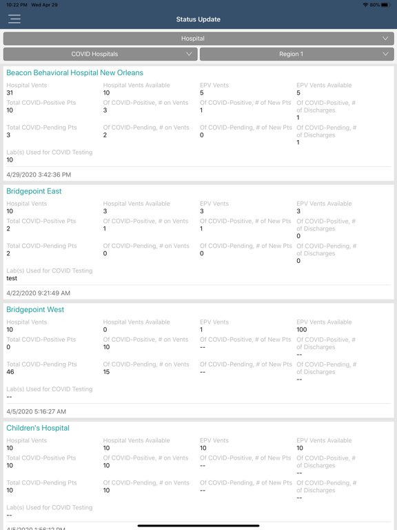 QA ESF8 Portal iPad  Screenshots