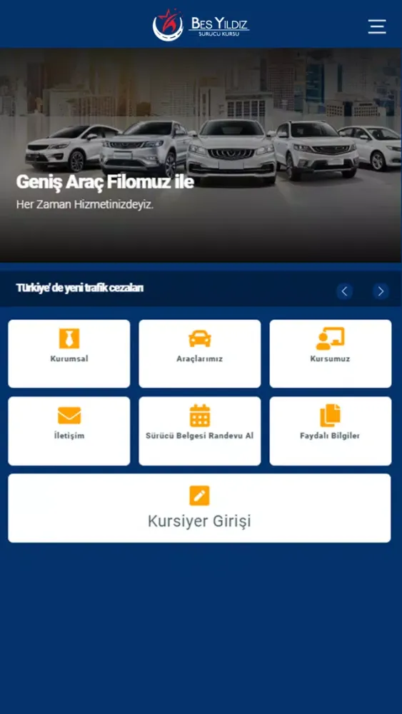 Tangkapan skrin Beş Yıldız Sürücü Kursu