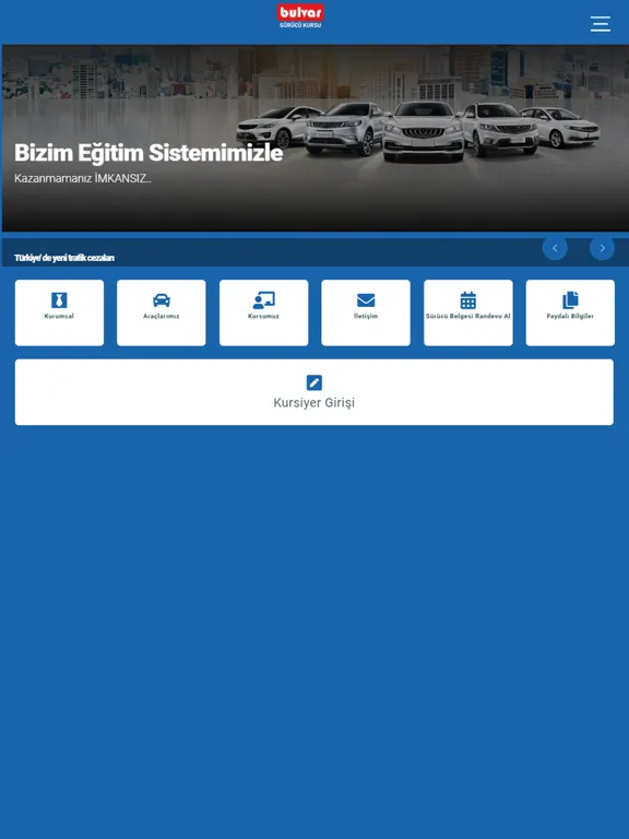Bulvar Sürücü Kursu iPad  স্ক্রিনশট