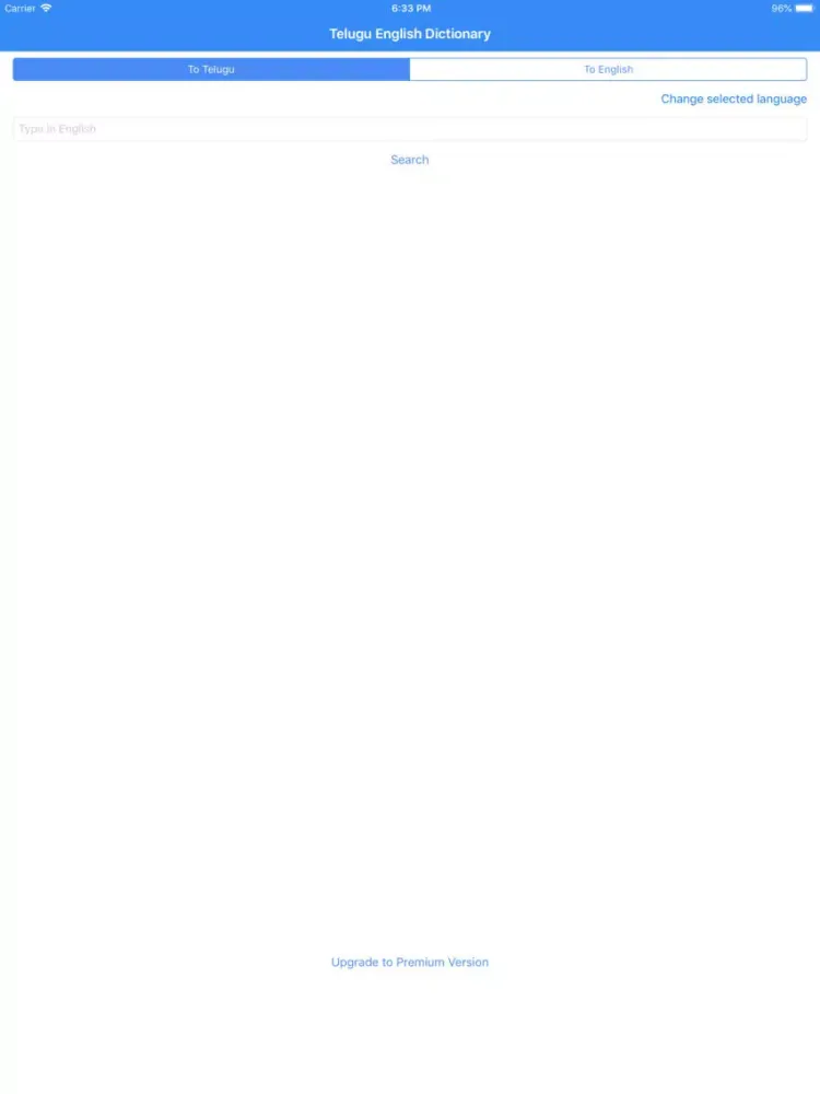 Telugu English Dictionary iPad  スクリーンショット