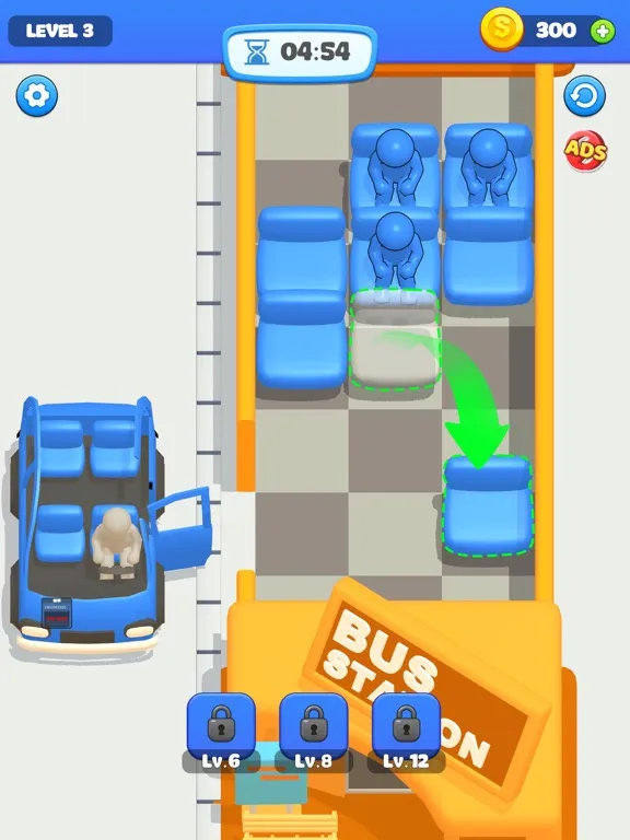 Go Away - Bus Seat Game 3D iPad  Screenshots