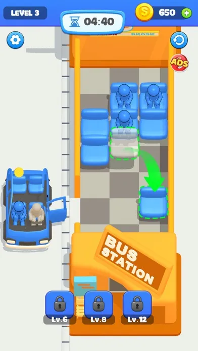 Go Away - Bus Seat Game 3D Screenshots