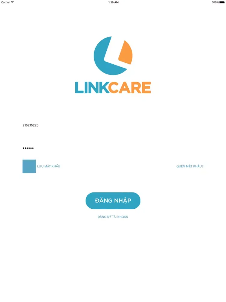 Tangkapan skrin LinkCare Bệnh Nhân iPad